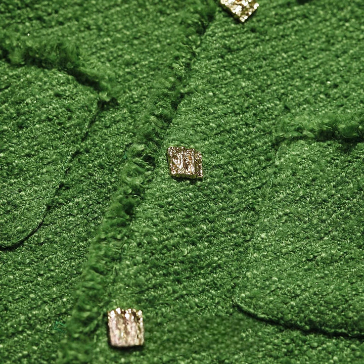 Elegant Retro Floral Short Coat