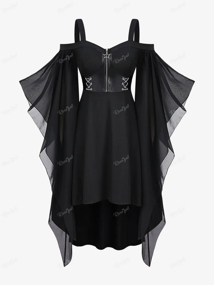 Butterfly Sleeve Plus Size Women's Costume Dress