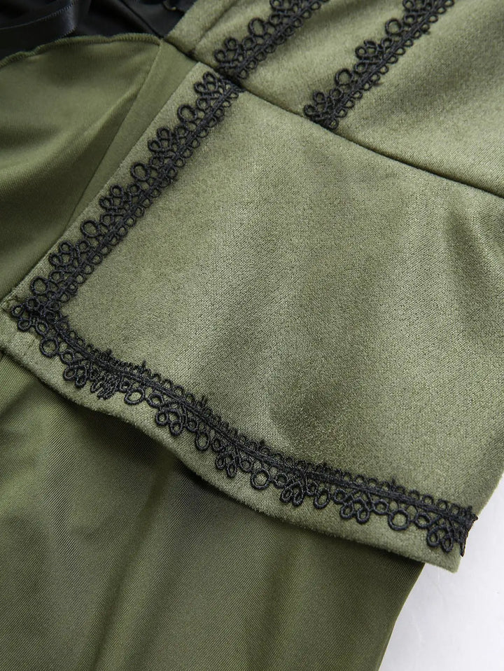 Artistic Flare Sleeves Women Plus Size Dress