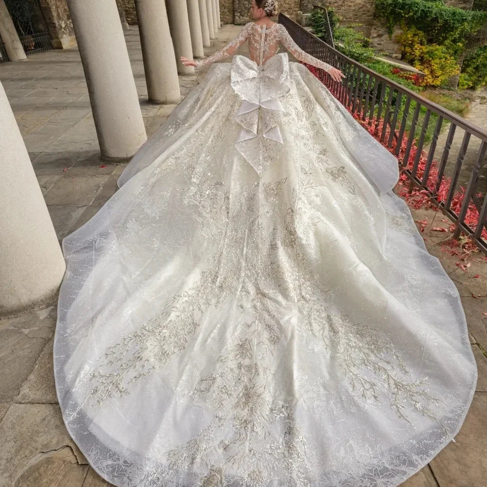 Exquisite Beaded & Ruffled Bridal Couture