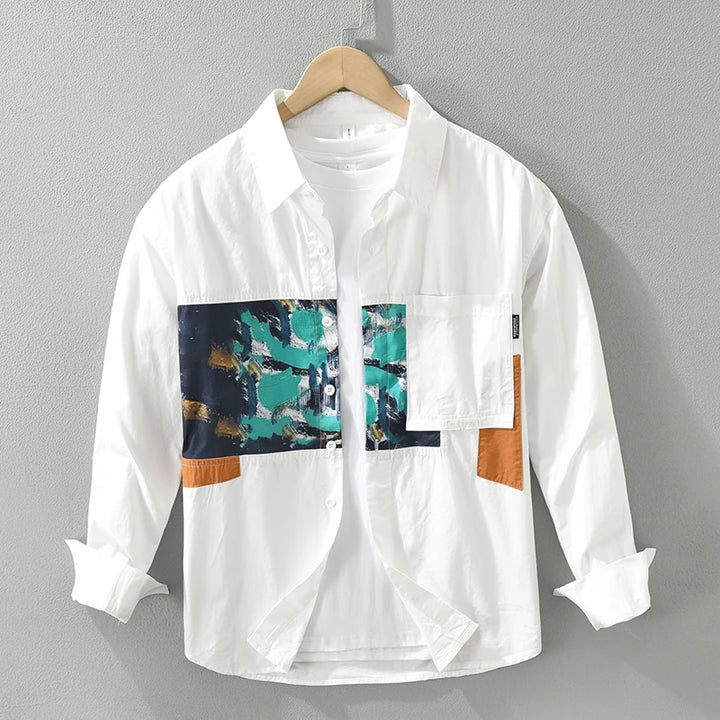 Retro Youth Fashion Cotton Shirt