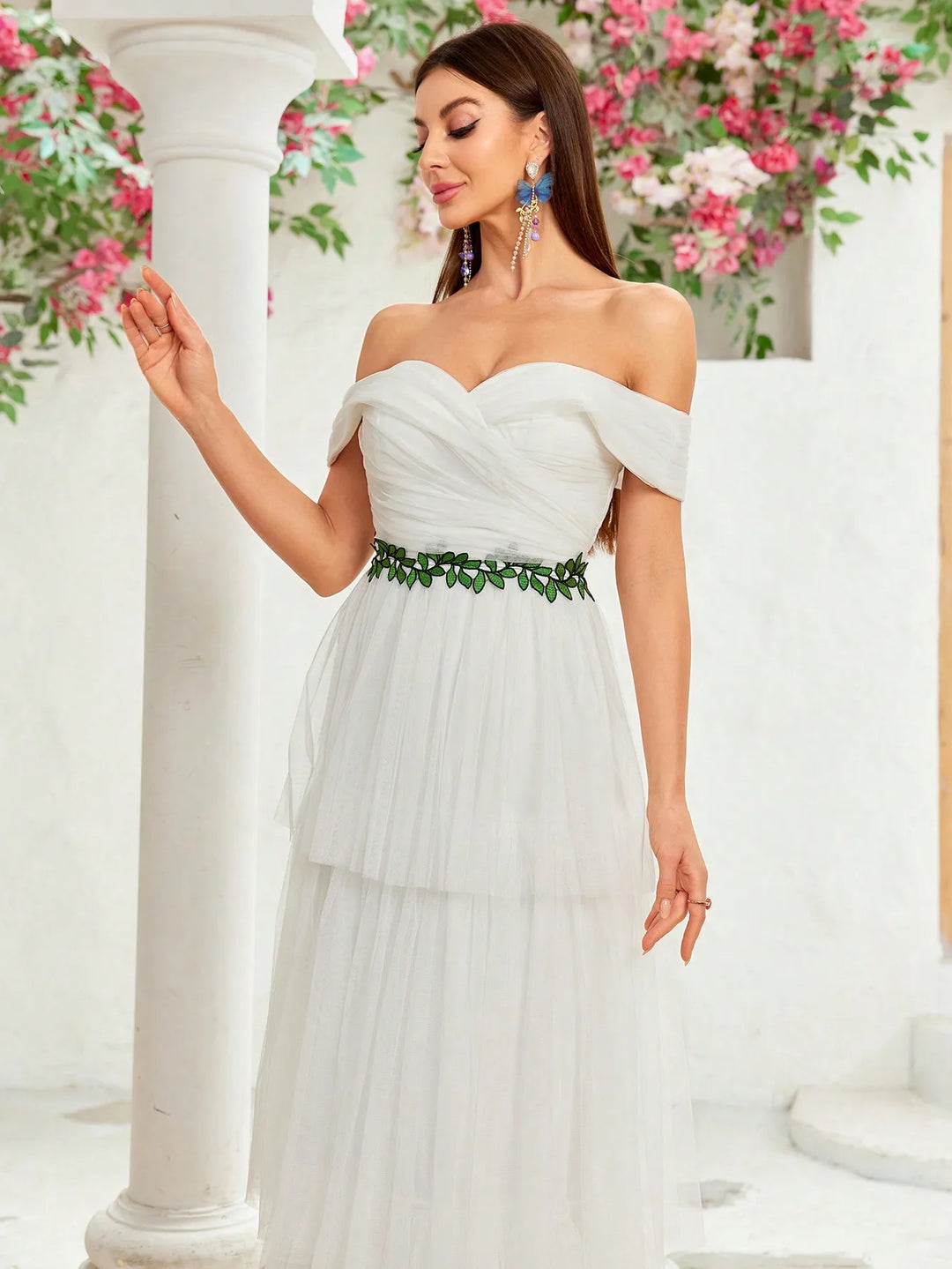 Meticulous Cake Mesh Bridal Shower Dress