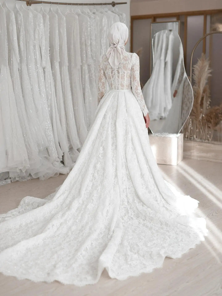 Timeless High Neck Mermaid Bridal Couture