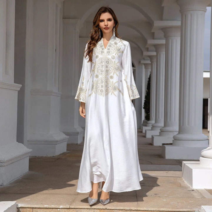 Elegant Cross Border Embroidered Abaya