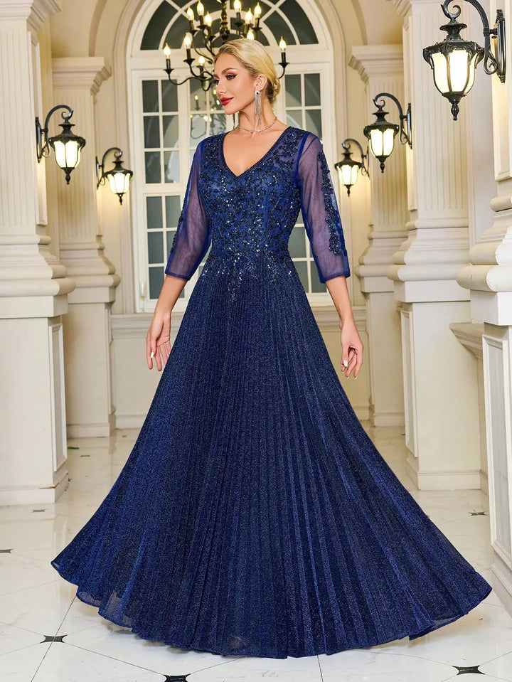 Luxury Glittery Mothe Of Bride Gown