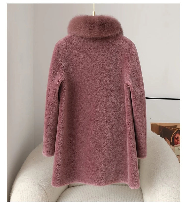 Classic Sheep Wool Shearling Coat