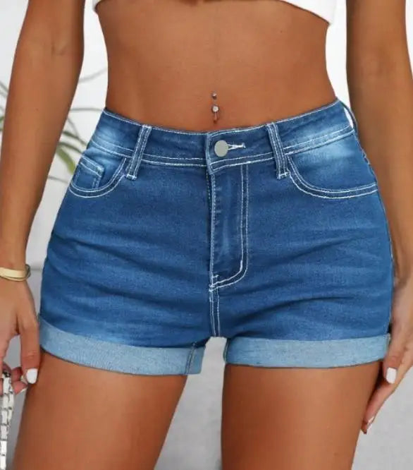 Lovely Embroidered Denim Shorts