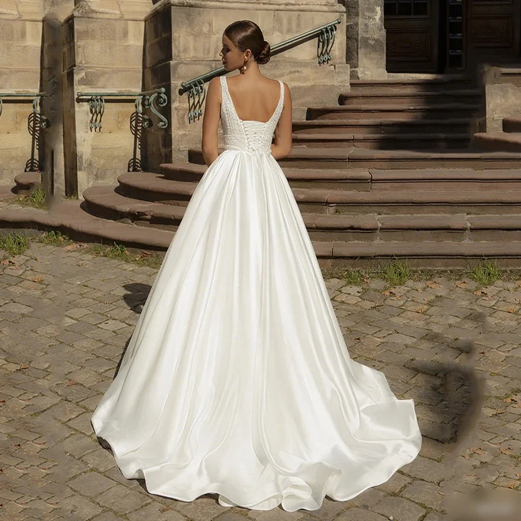 Classic Sweep Train Bridal Ball Gown