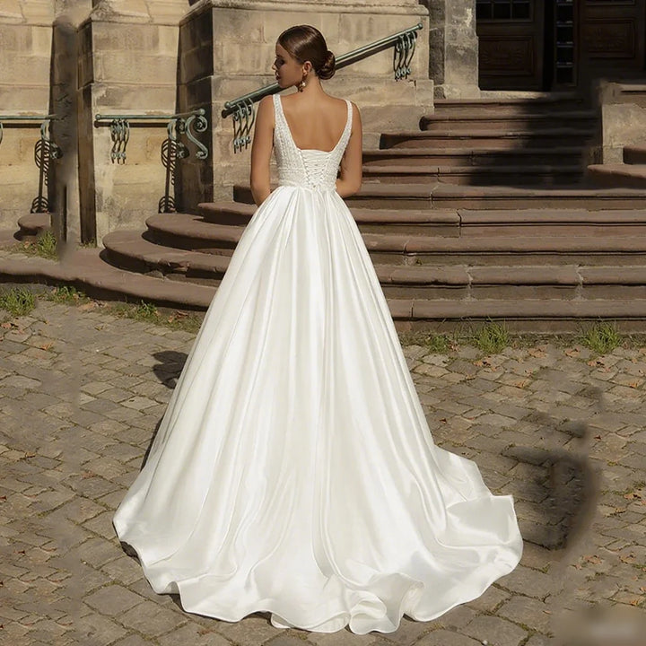 Classic Sweep Train Bridal Ball Gown