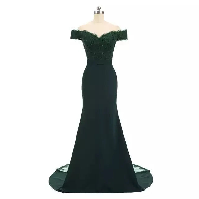 Stunning Twill Sateen Evening Dress