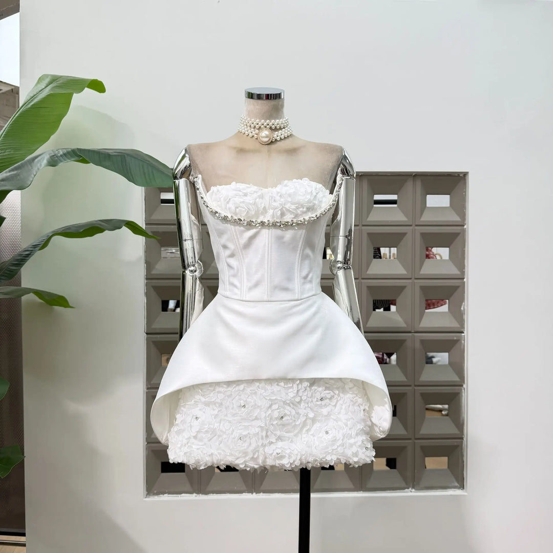 Glamorous Backless Mini Party Dress
