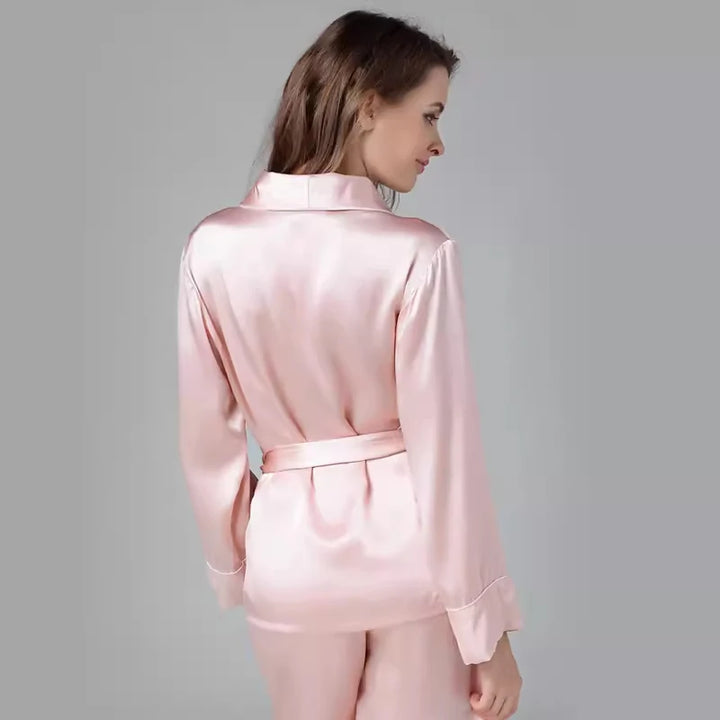 Comfortable Pure Momme Satin Silk Pajama Set