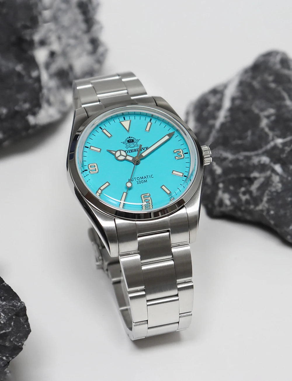 Luminous Bubble Mirror Analog Watch