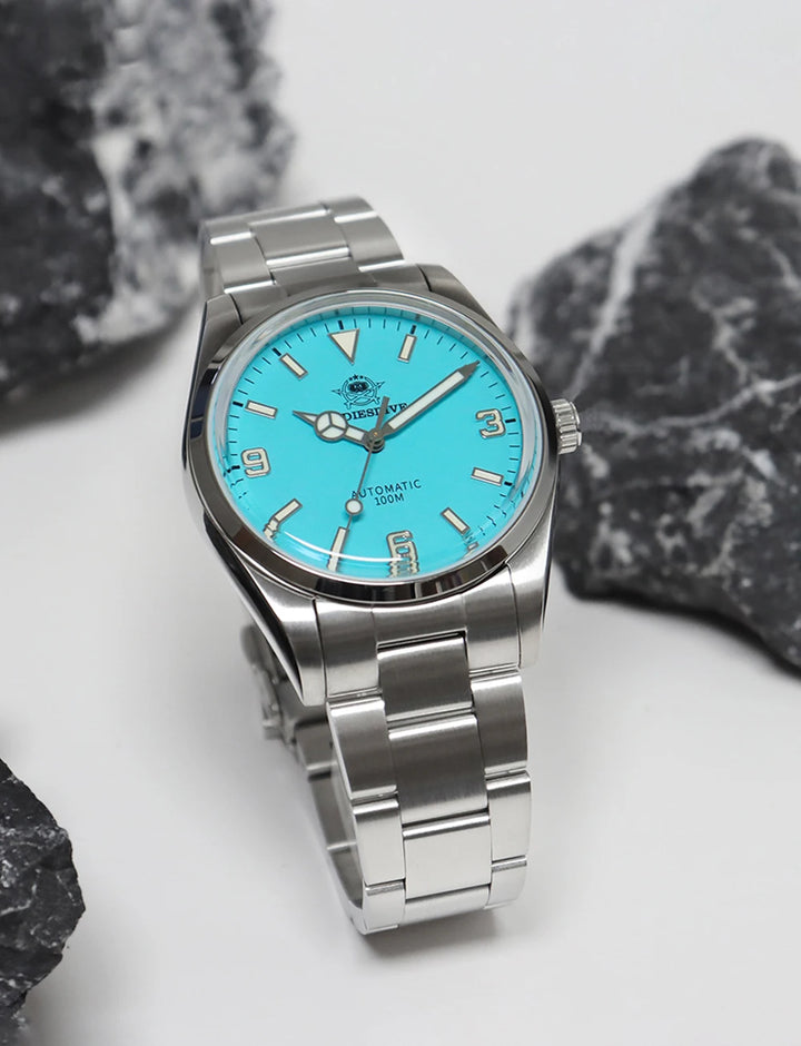 Luminous Bubble Mirror Analog Watch