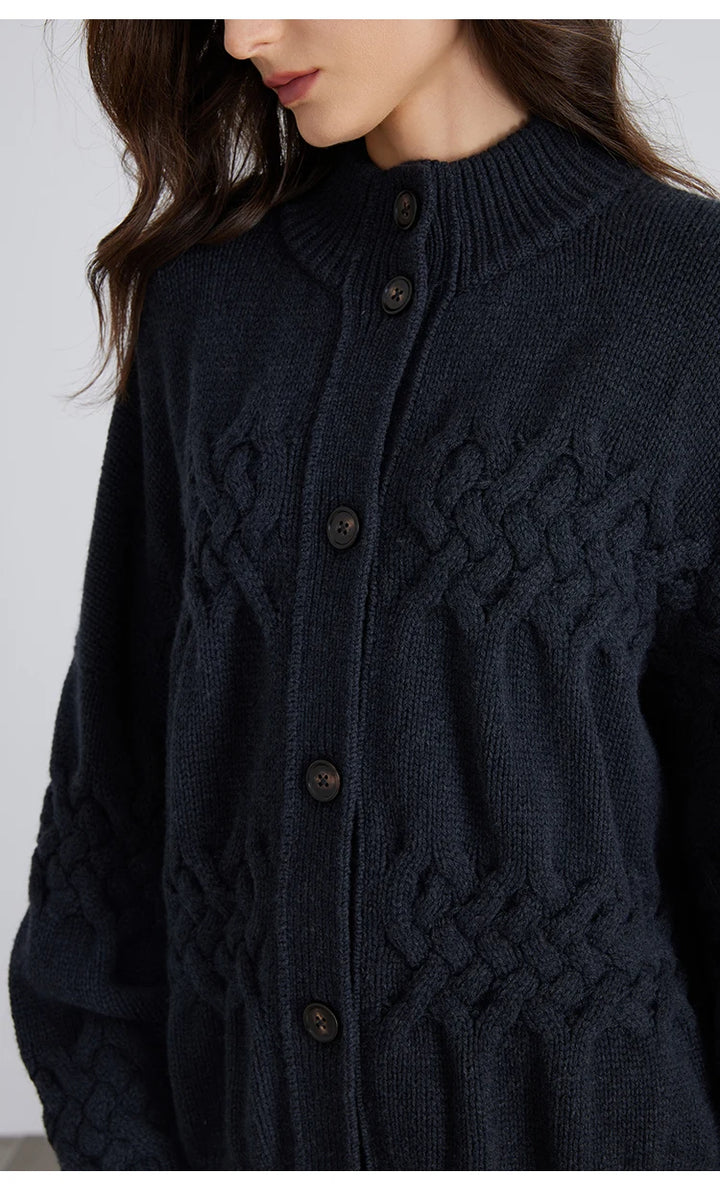 Everyday Thick Pure Wool Cardigan