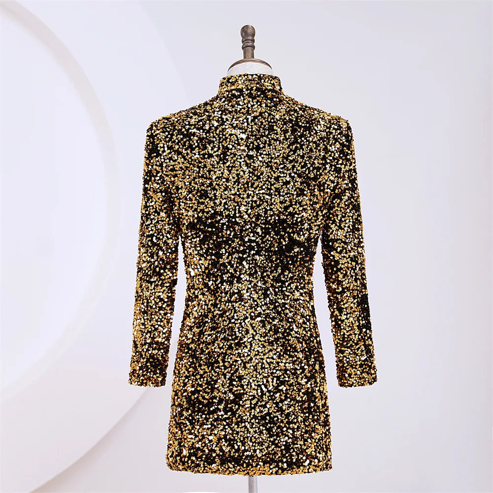 Glamorous Sequin Velvet Coat