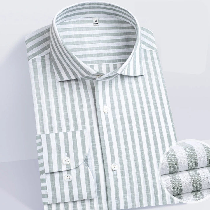 Enchanting Striped Slim Fit Business Shirt