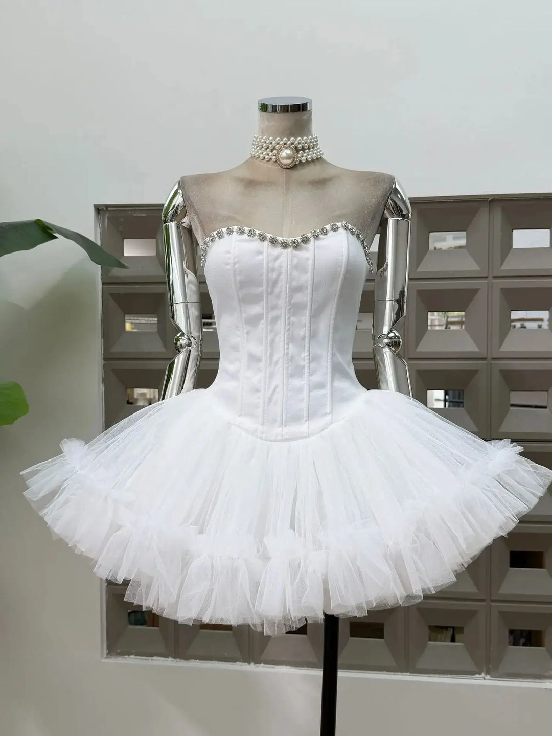 Timeless High Waisted Mini Party Dress