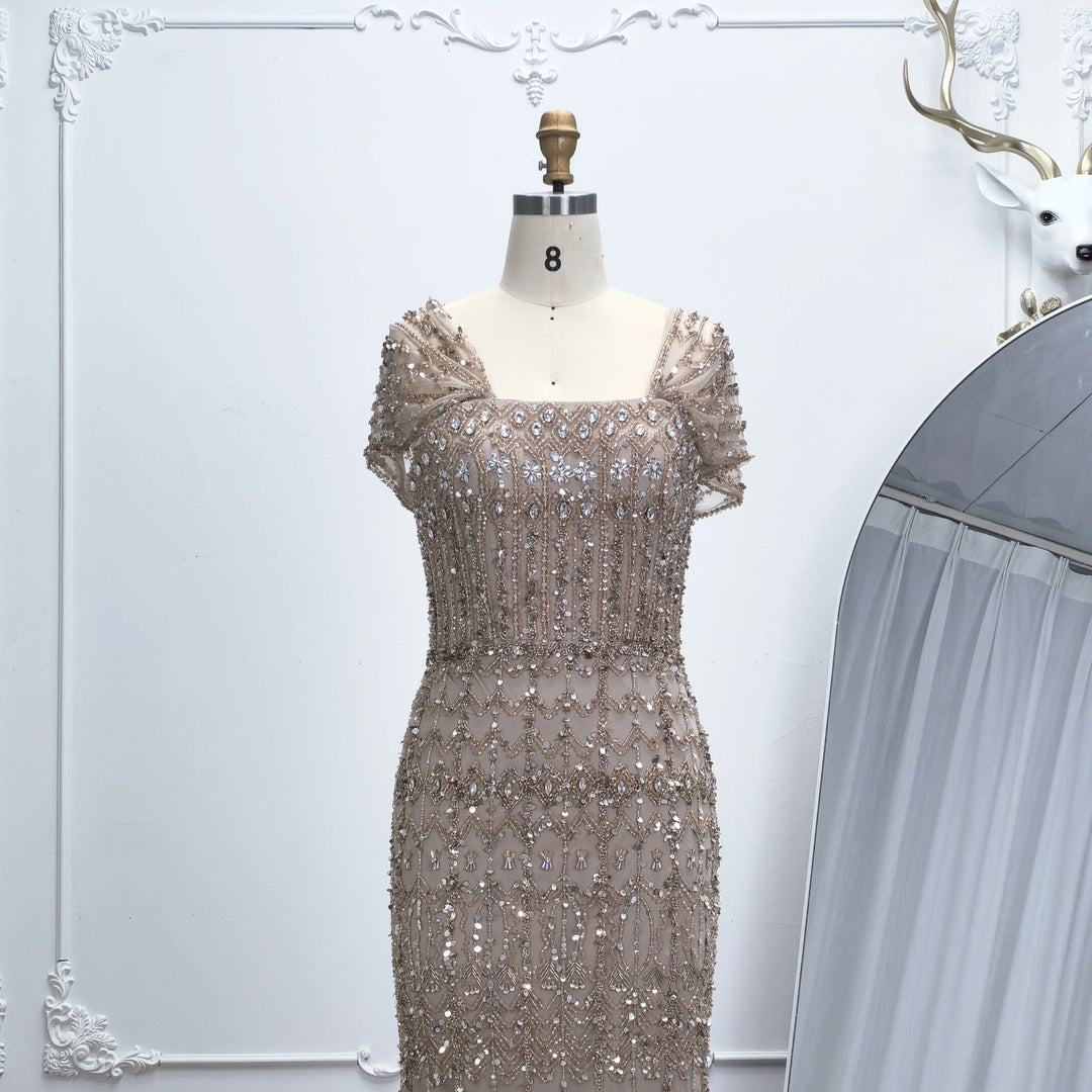 Elegant Arabic Style Evening Gown