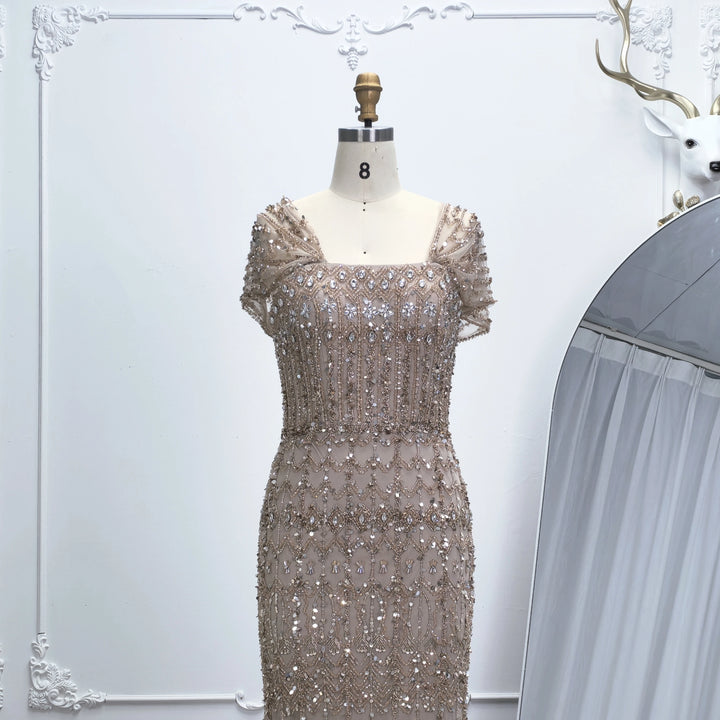 Elegant Arabic Style Evening Gown