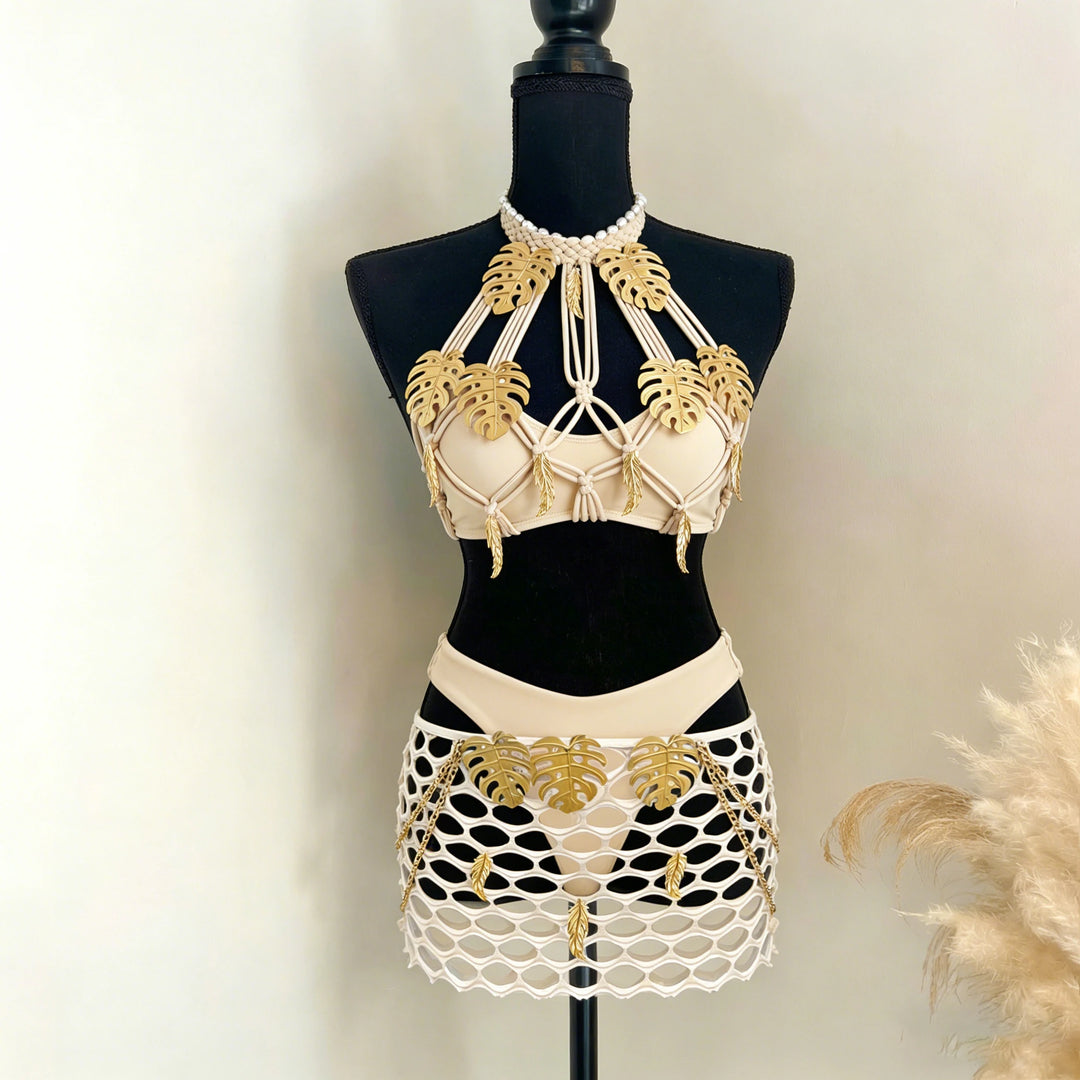 Classic 3Pcs Shell Swimwear