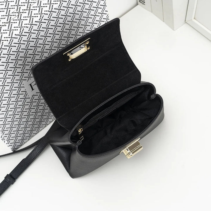 Luxurious Soft Cowhide Square Handbag