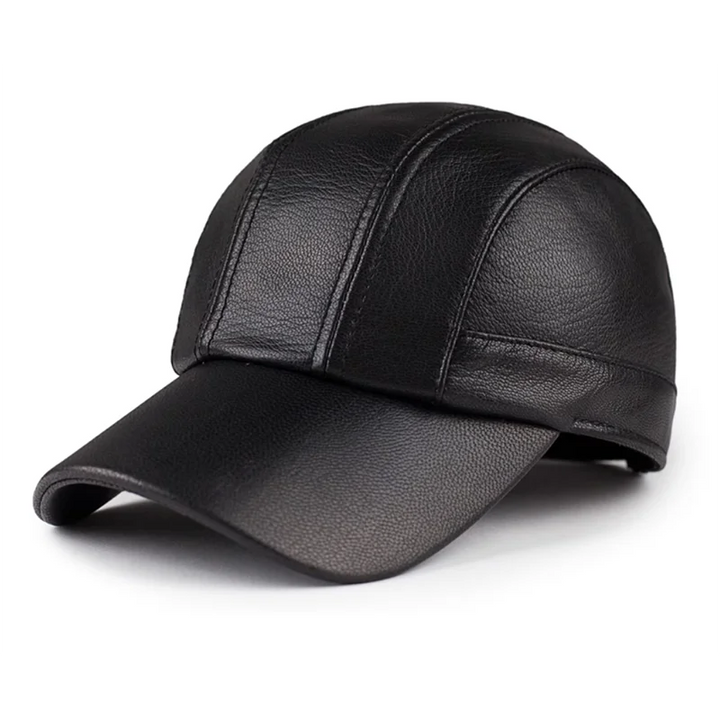Natural Genuine Leather Baseball Cap