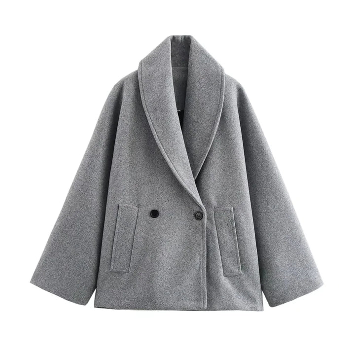 Luxury Double-breasted Loose Coat