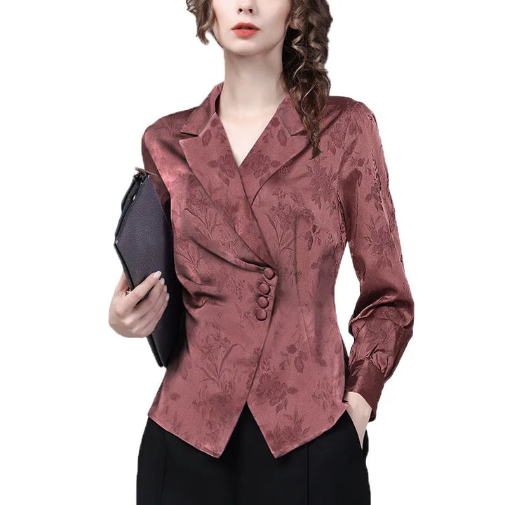 Elegant Slim Button-down Top