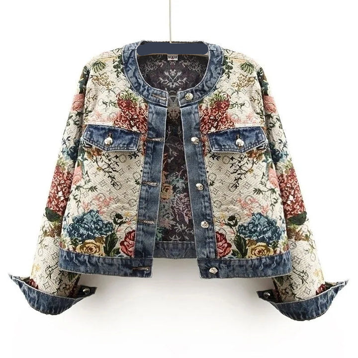 Retro Jacquard Short Jacket
