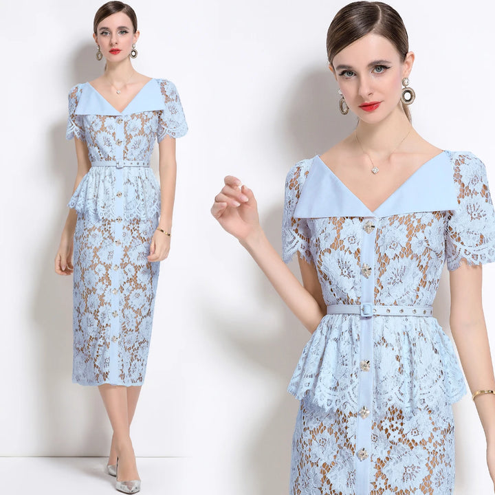 Sweet Beaded Embroidered Formal Dress
