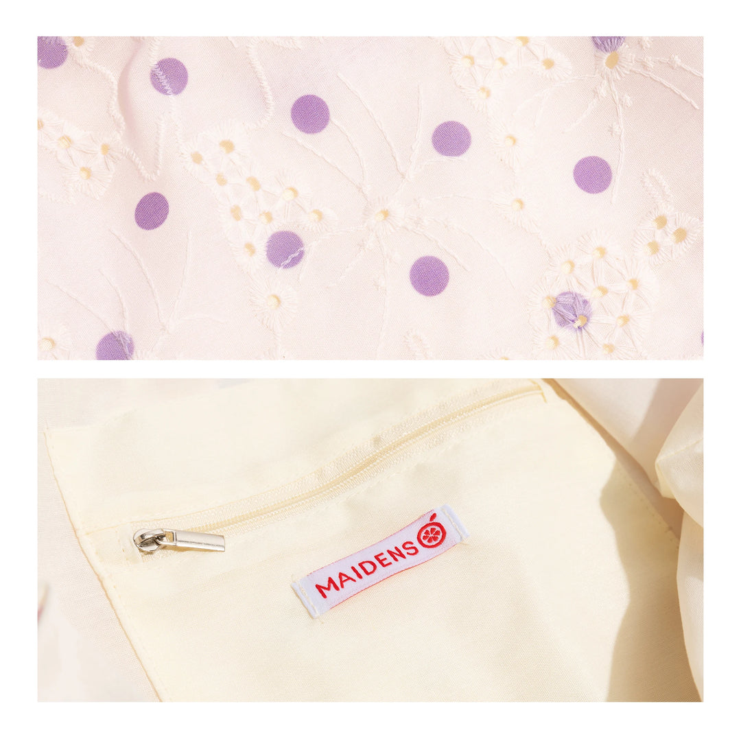 Elegant Lace Embroidery Hobo Bag