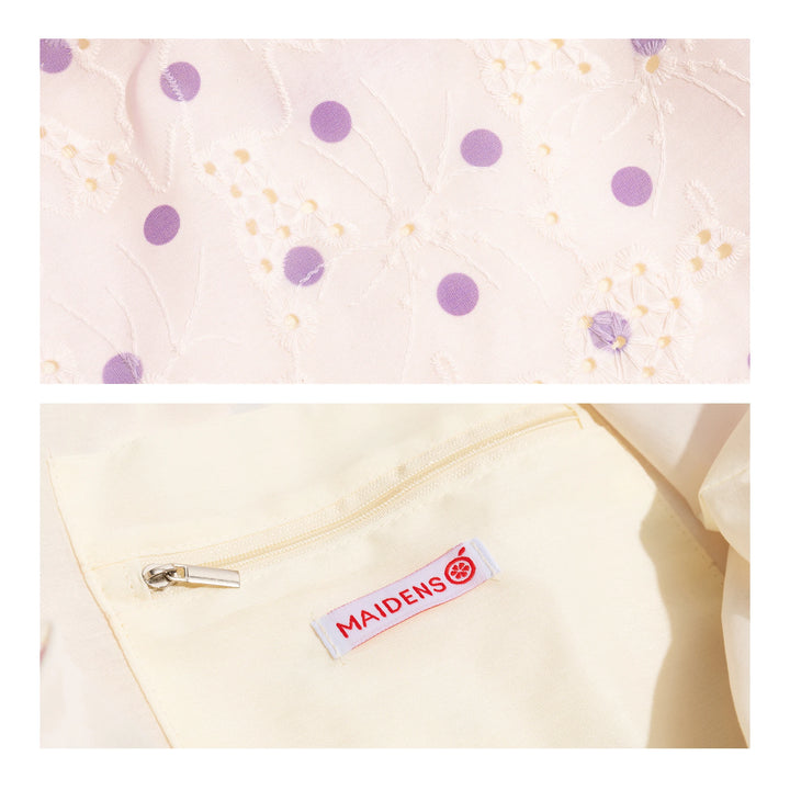 Elegant Lace Embroidery Hobo Bag