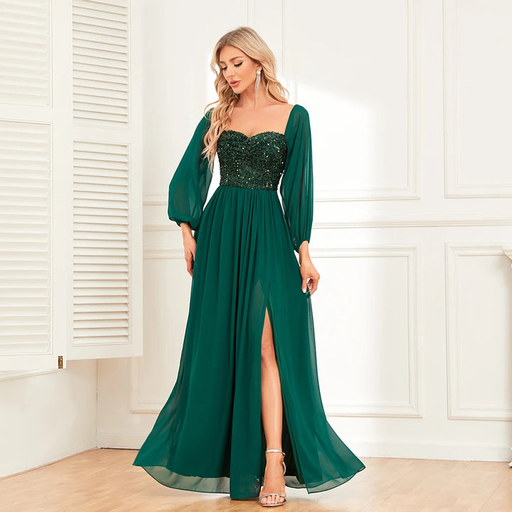 Get Festive Strapless Formal Gown