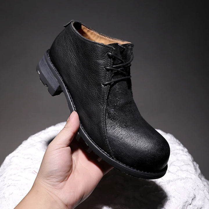 Exquisite Natural Calf Leather Outdoor Boots