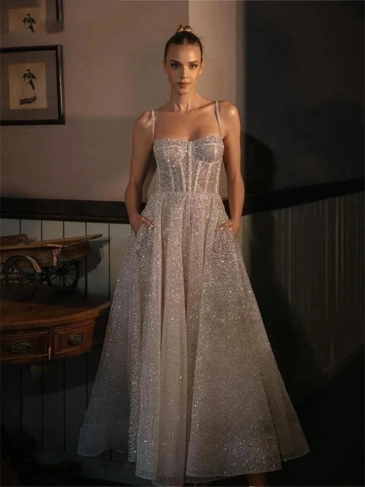 Stunning Glitter A-Line Prom Dress