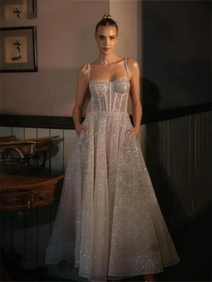 Stunning Glitter A-Line Prom Dress