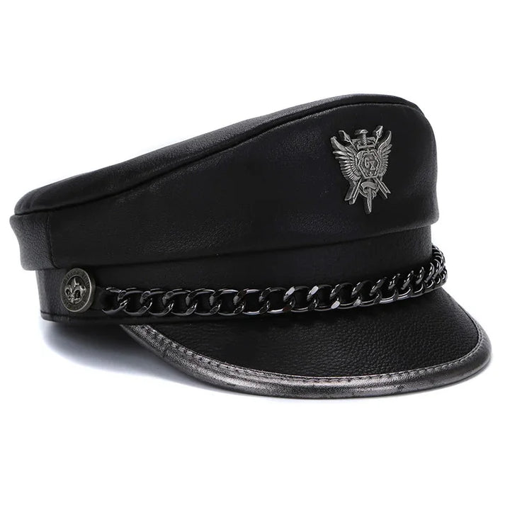 Classic Motorcycle Punk Style Navy Hat