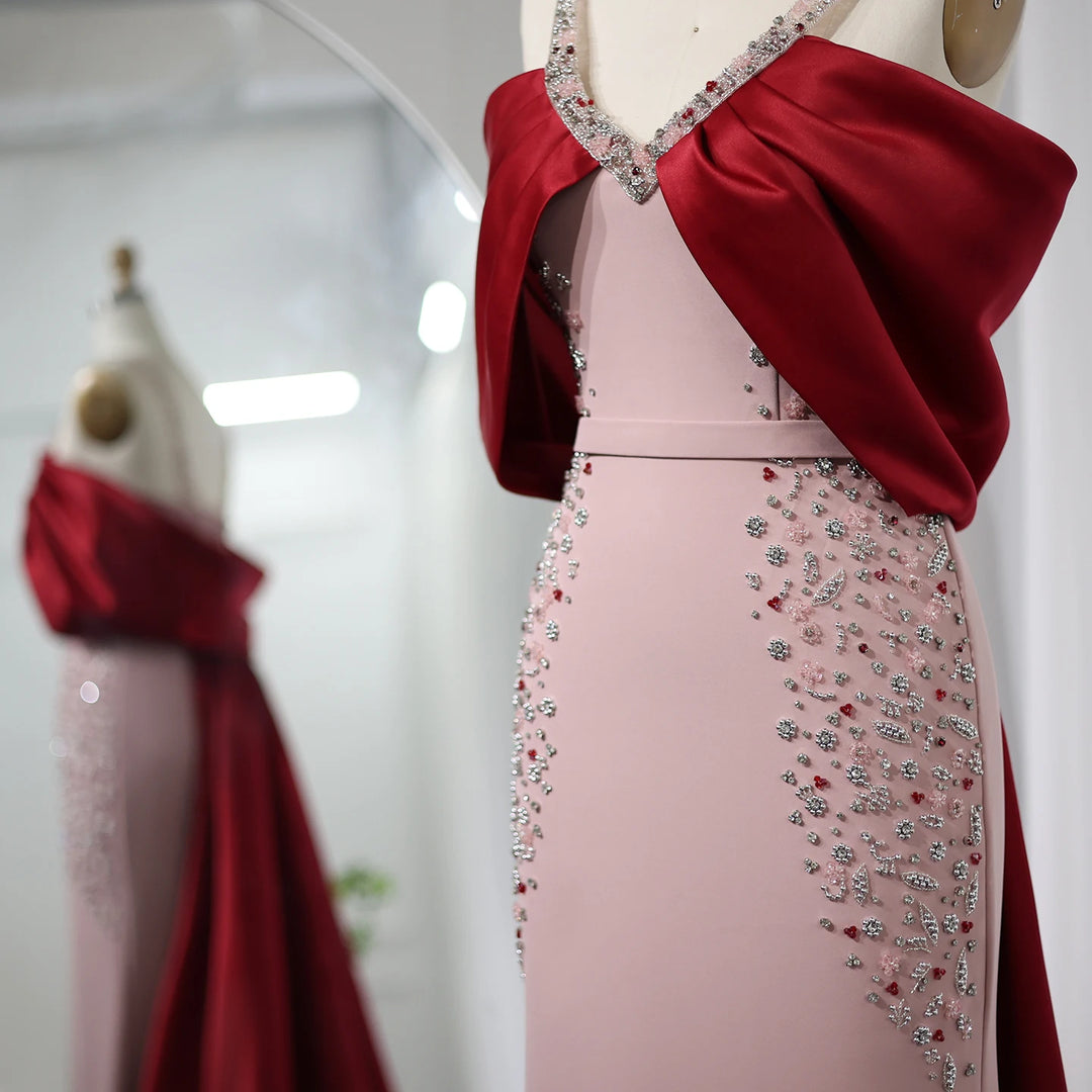 Modern Cape Arabic Night Gown