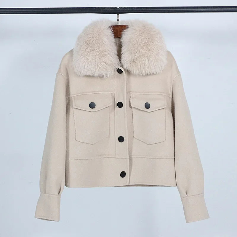 Stunning Double-sided Loose Wool Coat