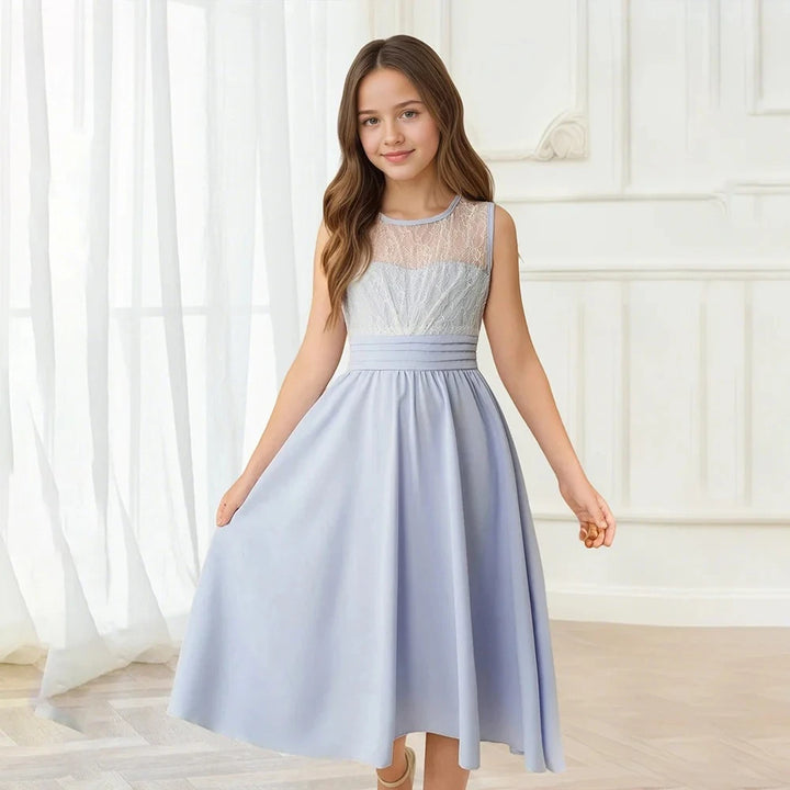 Trendy Lace-Embellished Girl&
