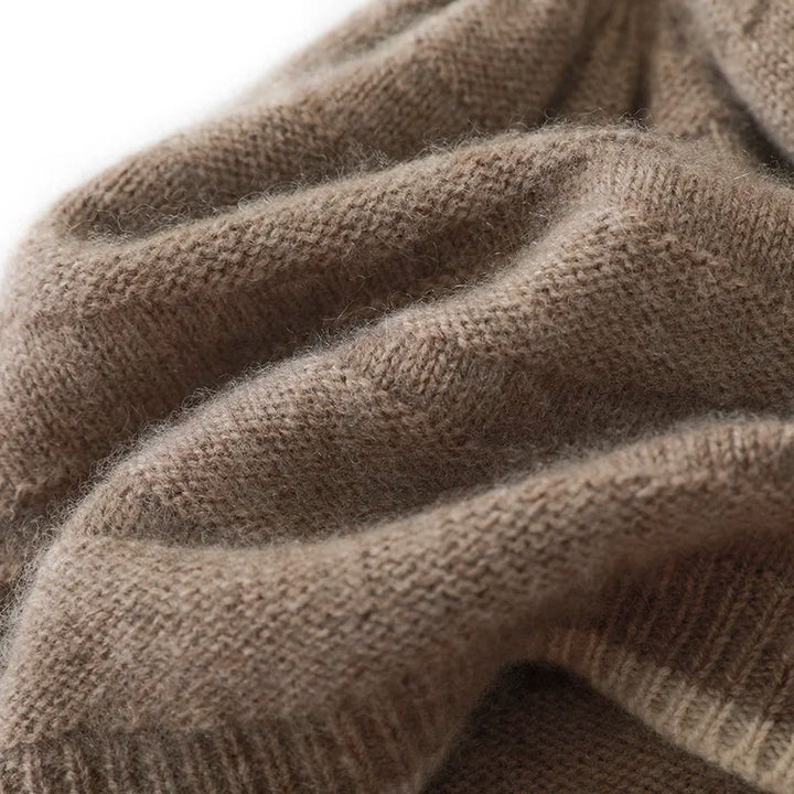 Thick Knitted Cashmere Beanie Cap