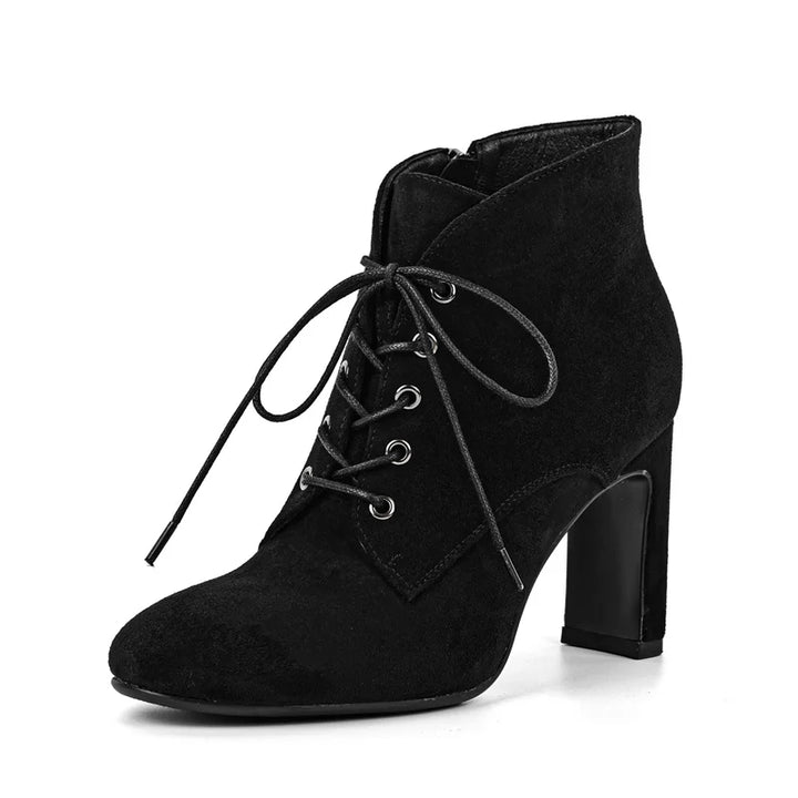 Alluring Lace Up Ankle Boots