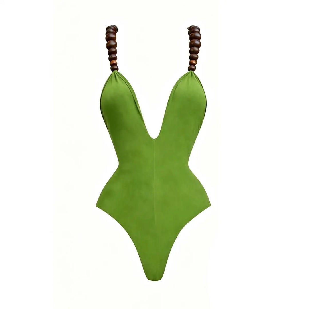 Stylish Beaded 2 Pieces Bikini Set