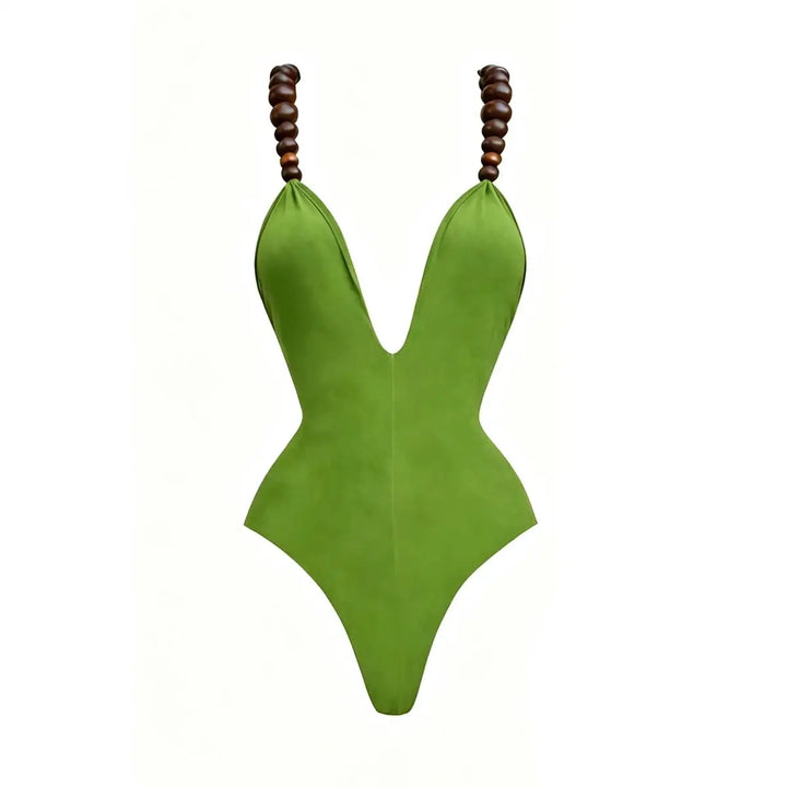 Stylish Beaded 2 Pieces Bikini Set