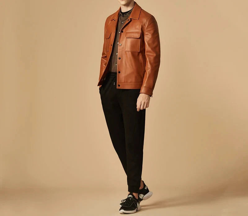 British Fashion Real Leather Jacket