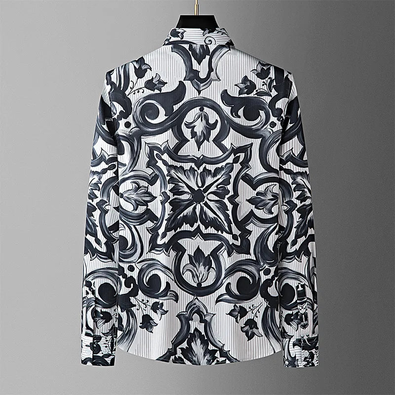 Trendy Printed Social Shirt