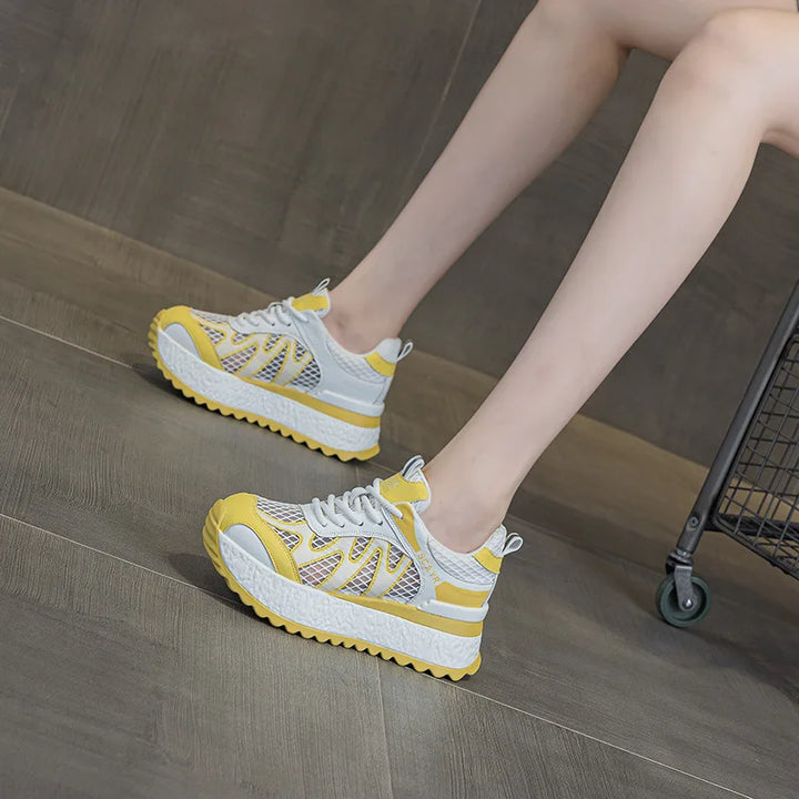 Elegant Height Increasing Mesh Sneakers