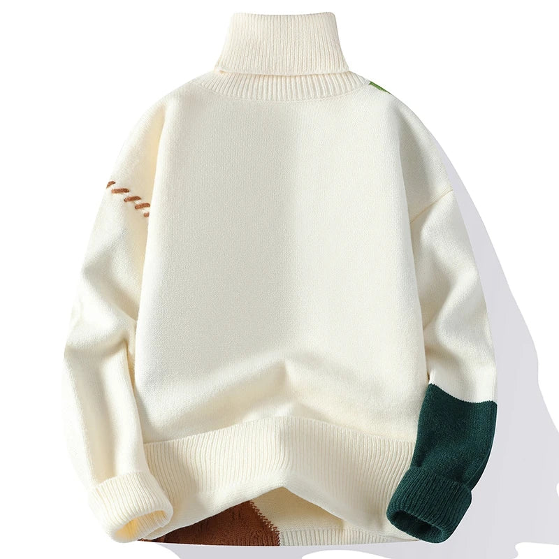 Soft Warm Wool Turtleneck Sweater