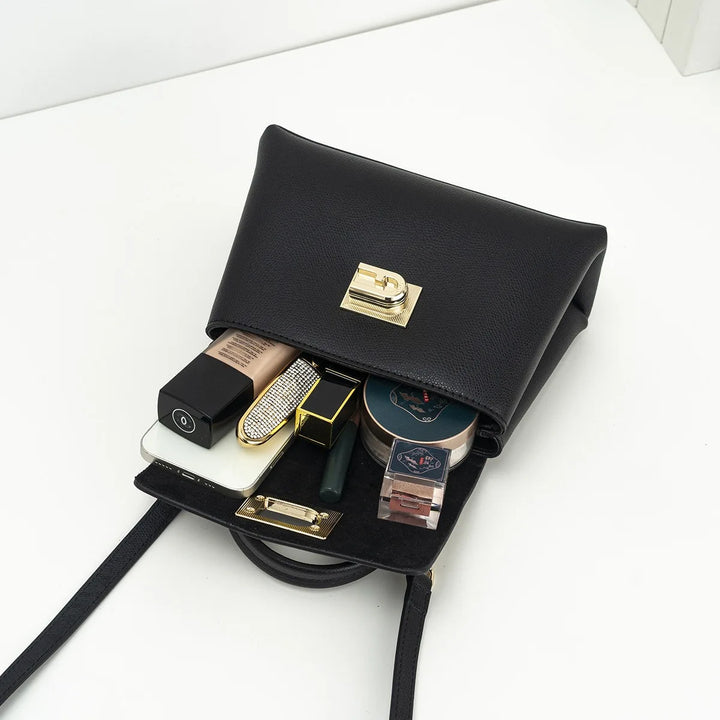 Luxurious Soft Cowhide Square Handbag